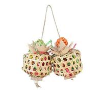 IOIUSKKU Foraging Shredder Toy Bird Chewing Toys Creating Interactive Experience Cockatiels Lovebirds Cage Shaped Of Foraging Shredder Toy Allows To Place Various Small Toys Or Food Inside