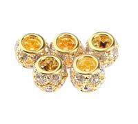 IOIUSKKU Hair Braid Cuff Dreadlock Hair Beads Fashionable Extensions Rings 5 Pieces Copper Highlights Will Not Any Harm To SizeLengthApprox. 10 Mm / 0.39 Inch