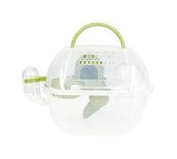 IOIUSKKU Hamster Carrier Cage Spacious Portable Travel Options For Small Animals Mice Guinea Pig Habitats Safe Environment Guinea Pig Cage Pet Outgoing Traveling Habitat, Green, 29x20cm