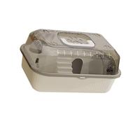 IOIUSKKU Hamster Carrying Box Spacious Travel Carrier With Open Skylight And Vents Easy Interaction With Hamster Portable Cage For Small Animals Hedgehog