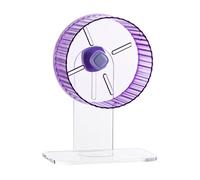 IOIUSKKU Hamster Jogging Wheel Ensuring Quiet Performance Small Animal Wellness Silent Hamster Running Wheel Indoor Pet Supplies Gerbils Exercise Running Toy, Violet Stand 21cm