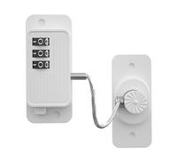 IOIUSKKU Heavy Duty Cabinet Door Combination Lock for Small Doors Closets Drawing Secure Solutions for Family Safety Fridge Lock 3 Digit Cable Keyless for Kids