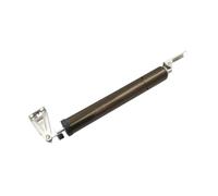 IOIUSKKU Heavy Duty Pneumatic Door Closer Adjustable Speed Easy Installation Suitable for Residential and Commercial Pneumatic Closer Aluminum Alloy Easy Installation, Brown Not Flush, 32mm