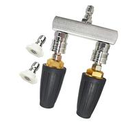 IOIUSKKU High Pressure Cleaning Machine Nozzle With Double Turbines Nozzle Maximum Working Pressure 4000 PSI With Each Hole Diameter Of 2.5. Maximum Working Is 4000 PSI.Two Turbines Nozzles