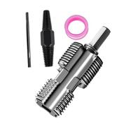 IOIUSKKU Internal Thread Cutter Multifunctional Sturdy Essential Tool for Addressing Plumbing Issues and Leaky Faucets PVC Pipe Threader Kit Internal 4 Point and 6 Point, with Wire Extractor