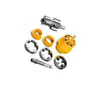 IOIUSKKU Internal Thread Cutter Multifunctional Sturdy Essential Tool for Addressing Plumbing Issues and Leaky Faucets PVC Pipe Threader Kit Internal 4 Point and 6 Point, with Electric Dies