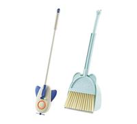 IOIUSKKU Kids Broom And Dustpan Kit Gentle And Compact Training Tool For Children Just Basic Training Tool For Children To Pretend To Clean Broom Dustpan Set