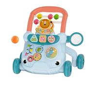 IOIUSKKU Kids Walking Multifunction Steps Baby Push Walking Music Interactive Activity Center Encouraging Fun Experience Push Along Sit and Stand Learning, Blue, 41x33x39cm