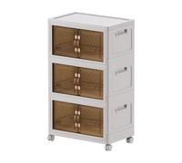 IOIUSKKU Laundry Room Solutions With Stackable Plastic,50x32cm,3 layers