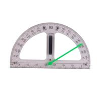 IOIUSKKU Math Geometry Equipment Large Maths Geometry Ruler Teacher Supplies Essential Teaching Ruler for Math Drawing 60 Degree Triangle Plate Whiteboard Teaching Tool, Clear, Protractor