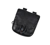 IOIUSKKU Medieval Belt Pouch Sturdy Fanny Pack Purse Costume Accessories Car Stitching, Black, 20.3 x 17.7cm