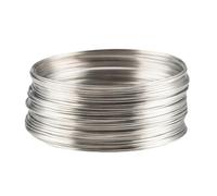 IOIUSKKU Memory Wire And 50 Loops Jewelry Wire For Jewelry Making Essential Metal Beading For Bracelets And Necklaces Memory Steel Earrings DIY Crafts Cuff Bangle, Steel Color