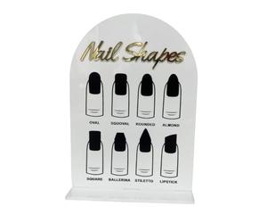 IOIUSKKU Nail Art Display Board Companion For Nail Artists Shows Off Unique Designs Various Angles Acrylic Art Display Board Is Made Of Materials False Tip Showing Holder Accessory, Style A