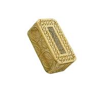 IOIUSKKU Paper Facial Tissues Case Tissue Box Holder Combines Stylish Storage and Sturdy Iron Construction Any Space Tissue Paper Holder Facial Tissues Storage Box, Gold, B