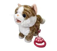 IOIUSKKU Plush Animal Electronic Plush Interactive Toys Lively Cat Walks Sings Talks Makes Sounds Gift For Toddlers Kings Stuffed Cat Kids Toddlers Room Decoration, Style C