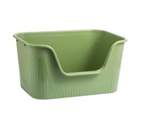 IOIUSKKU Practical Open Air Cats Litter Pan With And High Sides Enhances Indoor Pet Hygiene For Comfort Smooth Open Top Sifting Pet Litter Boxes With High Sides