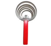 IOIUSKKU Premium Stainless Steel Curry Comb Multi Grooming Tool Suitable for Horses Dogs Cattle and Sheep Will Not Hurt Skin. Double Sided Curry Brush Multifunction Convenient, 5 Rings