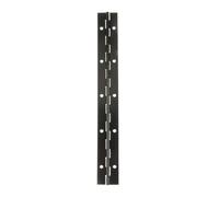 IOIUSKKU Reliable Continuous Hinge Stainless Steel Piano Hinges Heavy Duty Hinge for Cabinets Tool Sheds and Home Improvement Projects Heavy Duty Piano with Holes for Cabinet, Black, 250x30x1mm