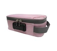 IOIUSKKU Smell Proof Bag Heavy Duty Unique Combination Lock and Odor Control for Travel and Outdoor Party Essentials Lock Storage Case for Travel Storage, Pink, 21x11x8cm