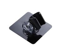 IOIUSKKU Strong Adhesive Shower H Holder Durable Bathroom Bracket With Adjustable Angle Antirust Shower Head Holder Waterproof, Black, 7.2x7.2cm