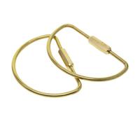 IOIUSKKU Sturdy Screw Lock Carabiner Clip Key Ring Durable Key Rings Findings Bag Accessories And Crafts And Will Securely Hold Keys Keys On And Off In Easier Way Than Normal Rings. Finding For Crafts