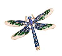 IOIUSKKU Stylish Rhinestone Insect Brooch Striking Wedding Party Brooch Impressive Women Lapel Pin Essential Piece Rhinestone Dragonfly Dragonfly Badge Corsage