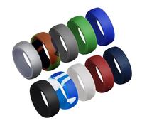 IOIUSKKU Top Grade Silicone Ring And Sport Finger Ring Wedding Bands Physical Activities Like Biking Swimming FOR ACTIVE LIFESTYLES - Workout Manual Labor Or Any Other Physical Activities, No.12