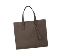 IOIUSKKU Versatile Large Capacity Mens Tote Bag Stylish PU Leather Briefcase Commuting Shopping Travel Versatile and Casual. with of 41cmx10cmx32cm/16.14inch X, Coffee, 41x10x32cm