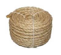 IOIUSKKU Versatile Sisal Rope Strong Suitable For Creating Engaging Cat Play Structures And Unique Home Decor Comfortable Twisted Cord Wrapper Jute Rope Decoration Macrame, Linen, 6mmx20m