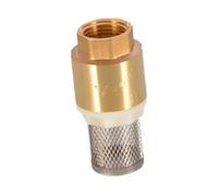 IOIUSKKU Water System Optimization Brass Foot Valve Prevents Backflow DN15 DN20 Internal Thread Check Valve Reliable Performance Check Maintains Pump Primed Water Well Pump, Golden, DN15 with Mesh