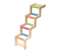 IOIUSKKU Wooden Parrot Climbing Ladder Bridge Birds Parrots Macaws Climbing Toy For Indoor Exercise Grind Claw And Chew. Bird Perch Squirrel Sugar Gliders Ladder