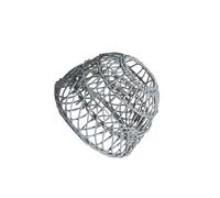 IOIUSKKU Woven Lampshade Boho Rattan Ceiling Pendant Lamp Light Cover Replacement Chandelier Light Cover for Bedroom Decor Hanging Swag Ceiling Lamp Twine Rattan Lampshades, Blue, 21x15cm