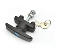 IOIUSKKU Zinc Alloy Cabinet Lock with Thickened,Large Plastic Black | T Handle Lock For Vending Machine Turn Lock Keeps Daily Smooth And Stable In Busy Settings