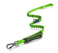 IOKHEIRA Bungee Dog Leads - Anti Pull with Car Seat Belt Buckle, Refle