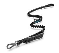 Iokheira Bungee Dog Leads Strong Dog Leash Shock Absorbing with 2 Comfortable Padded Handle Car Seat Belt Buckle Reflective Threads, Adjustable Dog Lead Rope for Small Medium Large Dogs (4-6 Ft)
