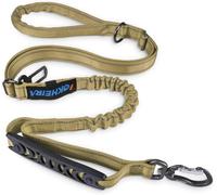 IOKHEIRA Bungee Dog Leash, Anti Pull Dog Leads with Car Seat Belt Buckle, Reflective Thread Dog Leads with Traffic Control Handle, Adjustable Dog Leash for Small Medium Large Dogs