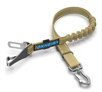 IOKHEIRA Dog Seat Belts (Light brown)