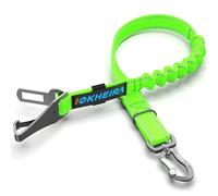 IOKHEIRA Dog Seatbelt, Aviation Aluminum Carabiner Nylon Pet Seat Belt, Adjustable Dog Car Harness, Pet Safety Belt with Hook Latch & Seatbelt Buckle