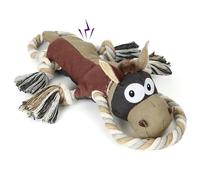 IOKHEIRA Dog Toys Indestructible for Large Dogs, Interactive Tug of War Puppy Toys for Boredom With Squeaky Crinkl, Fetch Chew Games Toy for Big Medium Small Breeds to Keep Them Busy