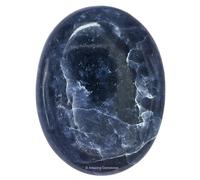 Iolite Crystal Palm Stone Natural Healing Stone for Chakra Balancing Spritual Good Luck