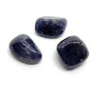 Iolite Small Crystal Tumbled Stones - 3 Pc