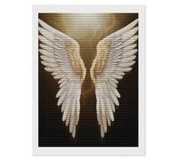 IOLVSHGH Angel Wing 5D Diamond Art Kits for Adults Beginners Cute Diamond Painting Kit DIY Full Drill Diamond Dots Paintings Crystal Rhinestones Gem Art Crafts for Home Wall Decor Gifts 12"x16"