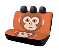 IOLVSHGH Big Face Monkey Car Seat Covers Protector Waterproof & Breathable Automotive Seat Covers Non-Slip Auto Backseat Cover Universal Accessories Rear Seats Cover for Cars SUV Truck