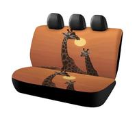 IOLVSHGH Giraffe at Sunset Car Seat Covers Protector Waterproof & Breathable Automotive Seat Covers Non-Slip Auto Backseat Cover Universal Accessories Rear Seats Cover for Cars SUV Truck