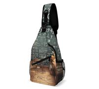 IOLVSHGH Math Sling Bag with Rfid Blocking Causal Mens Crossbody Bag Lightweight Chest Pack Large Man Purse Travel Crossbody Backpack Shoulder Sling Backpack for Hiking Running Cycling