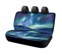IOLVSHGH Northern Lights Car Seat Covers Protector Waterproof & Breathable Automotive Seat Covers Non-Slip Auto Backseat Cover Universal Accessories Rear Seats Cover for Cars SUV Truck