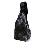IOLVSHGH Panther Sling Bag with Rfid Blocking Causal Mens Crossbody Bag Lightweight Chest Pack Large Man Purse Travel Crossbody Backpack Shoulder Sling Backpack for Hiking Running Cycling