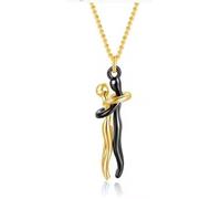 Ioly's Hug Necklace for Couples Affection Link Pendant Collar de Abrazo Eterno Unity Jewelry Hugging Necklace Matching Couple Necklaces for Him & Her Love Pendant for Women, Chain 17.7 '' / Pendant
