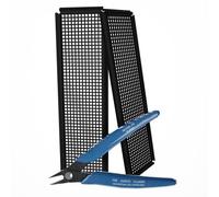 IOmesh Black Universal IO Shield with Pliers - for All PC Motherboards That was Lost Original Backplate, Make New Custom IO Shield for Your PC Motherboard, Only needed tools are small cutting pliers