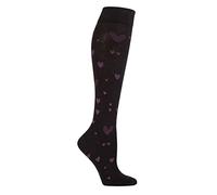 IOMI -1 Pair Ladies 18 mmHg Graduated Compression Travel Flight Socks for DVT Black or Natural